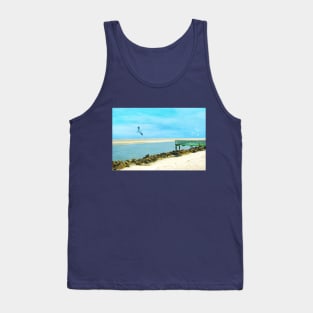 Sand Bar on St  Simons Island Georgia Tank Top